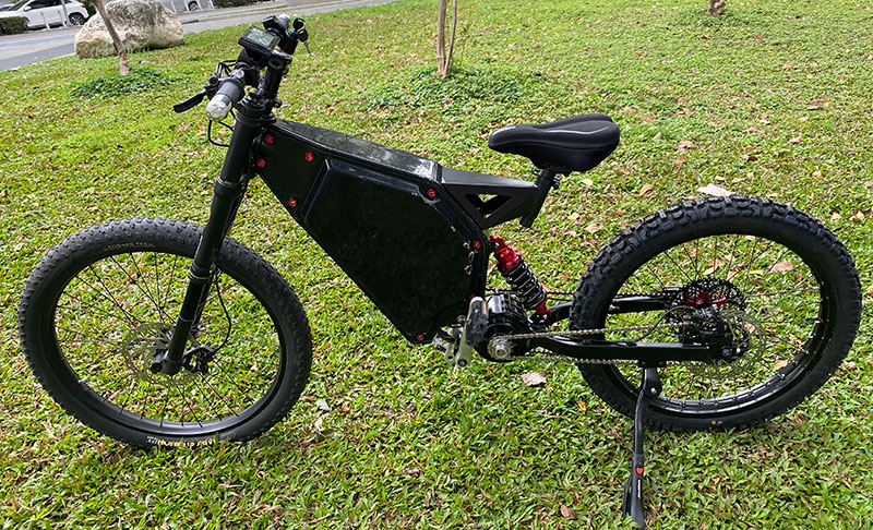 Fastest 6kw enduro ebike maintenance free complete bike