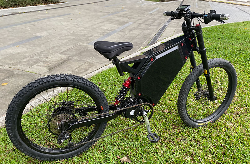 Fastest 6kw enduro ebike maintenance free complete bike