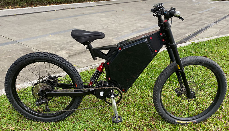 Fastest 6kw enduro ebike maintenance free complete bike