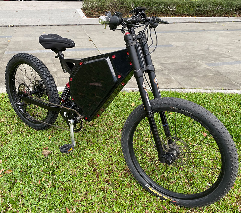 Fastest 6kw enduro ebike maintenance free complete bike